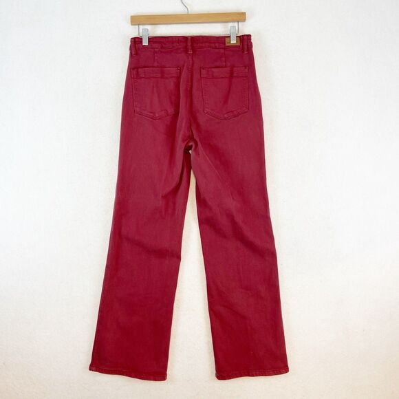 Judy‎ Blue Wide Leg Jeans Women's 13/31 Red Stretch High Rise Style# JB8800 - Picture 2 of 5